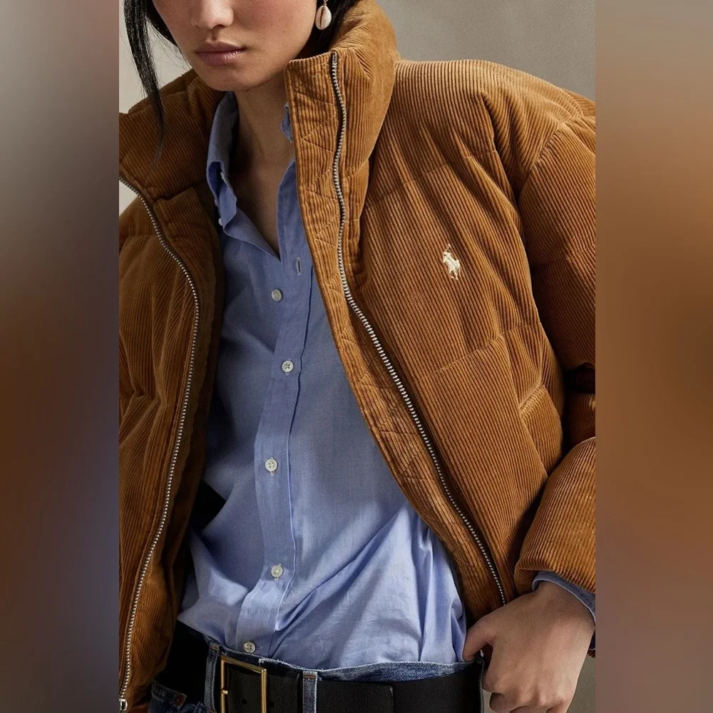 Polo by Ralph Lauren Corduroy Puffer Coat S/P - Picture 1 of 13